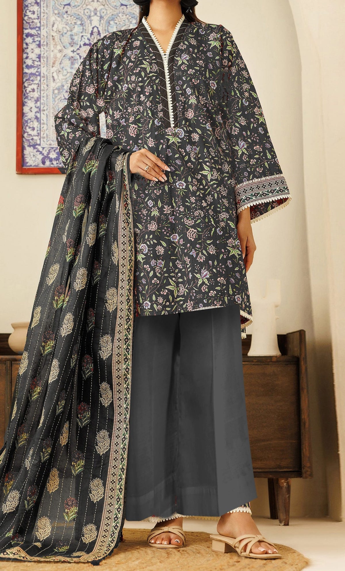 Orient Bana Dora 3PC - Wholesale Lawn Suits