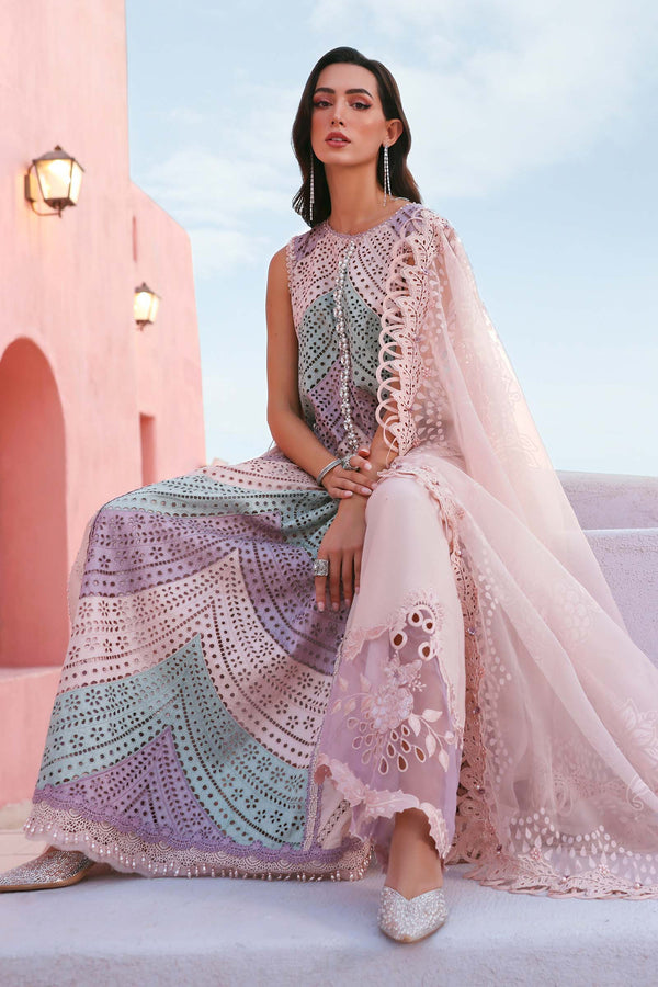 Maria.B Lux Emb Lawn 3PC – Wholesale Suits