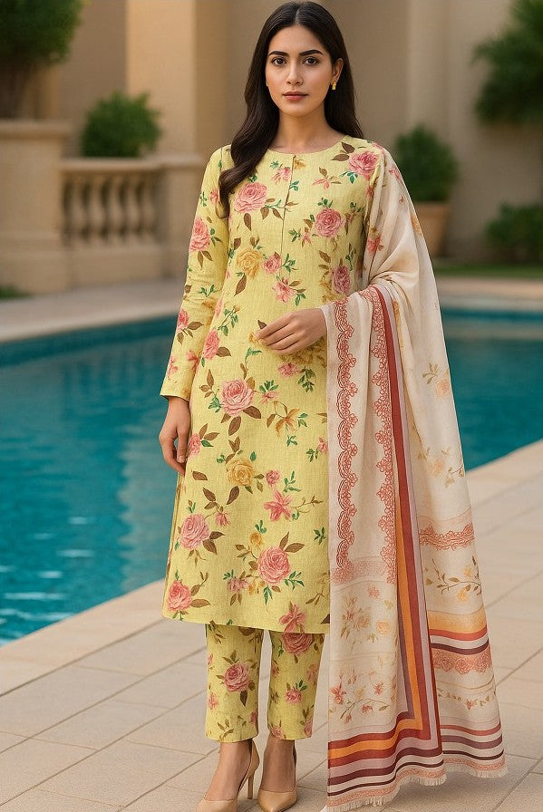 Nishat Printed Bana Dora Lawn 3PC | Unstitched Lawn Suit – Shahbaz Fabric Store