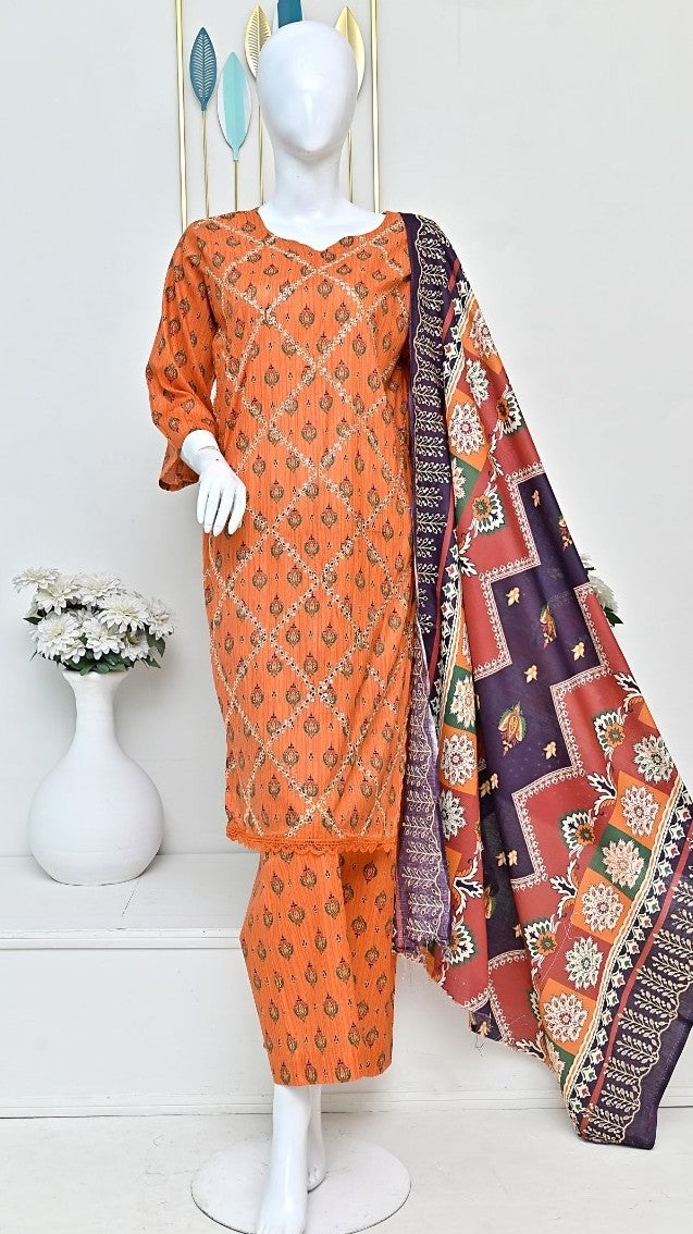 Sun Shine Embroidered Lawn 3PC | Wholesale Suits