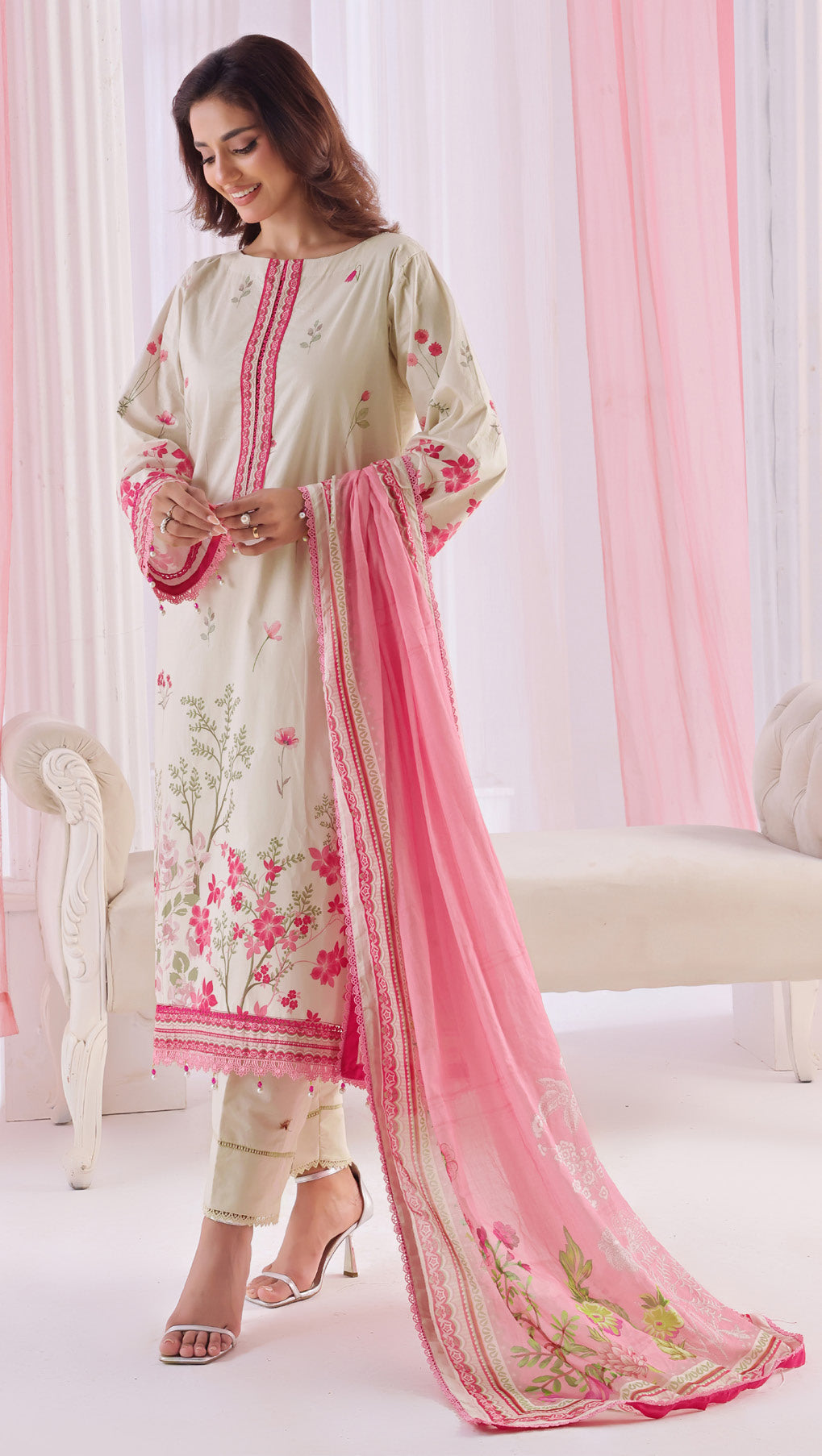 Al Zohaib 3PC Digital Printed Lawn Suit | Wholesale