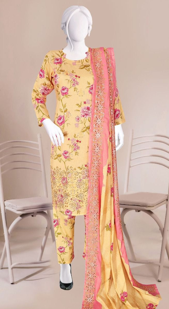 Sun Shine Embroidered Lawn 3PC | Wholesale Suits