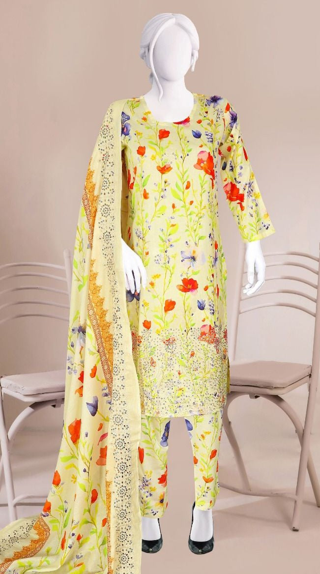 Sun Shine Embroidered Lawn 3PC | Wholesale Suits