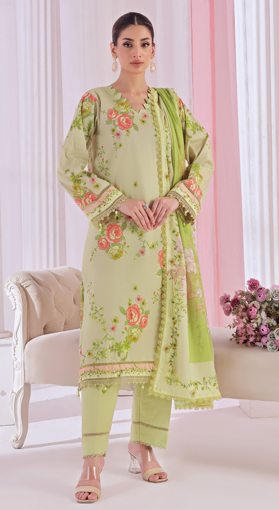 Al Zohaib 3PC Digital Printed Lawn Suit | Wholesale