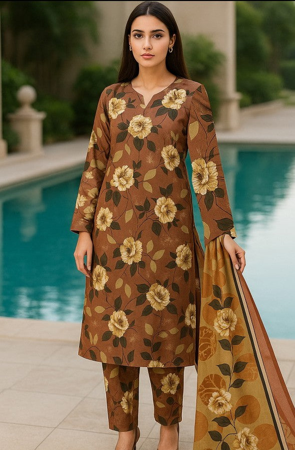 Nishat Printed Bana Dora Lawn 3PC | Unstitched Lawn Suit – Shahbaz Fabric Store