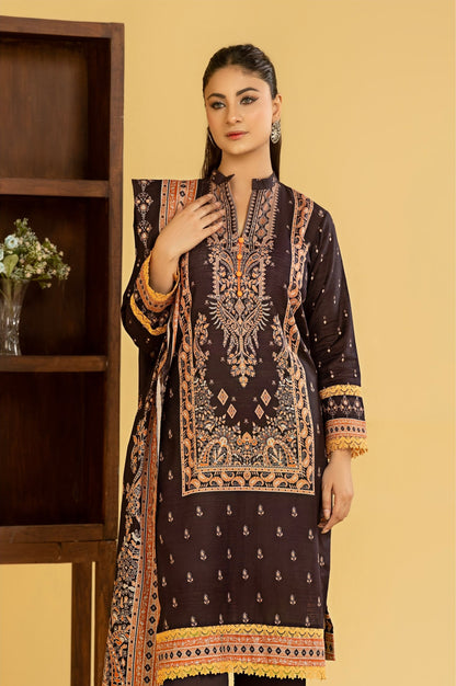 RANGREZA Airjet Khaddar 3PC – Printed Winter Suit | Shahbaz Fabric Store