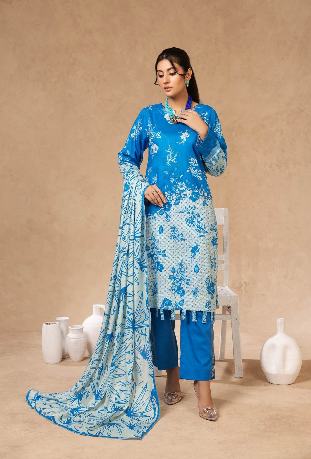 Flora Printed lawn 3PC Wholesale Suits | Premium Airjet Collection