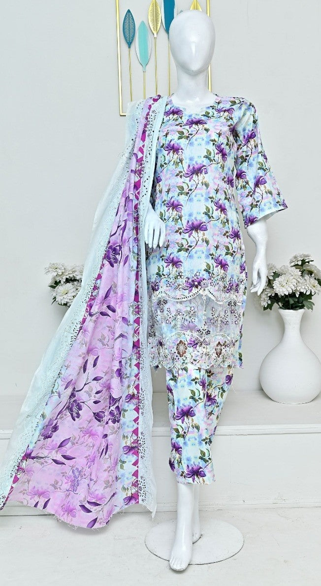 Sun Shine Embroidered Lawn 3PC | Wholesale Suits