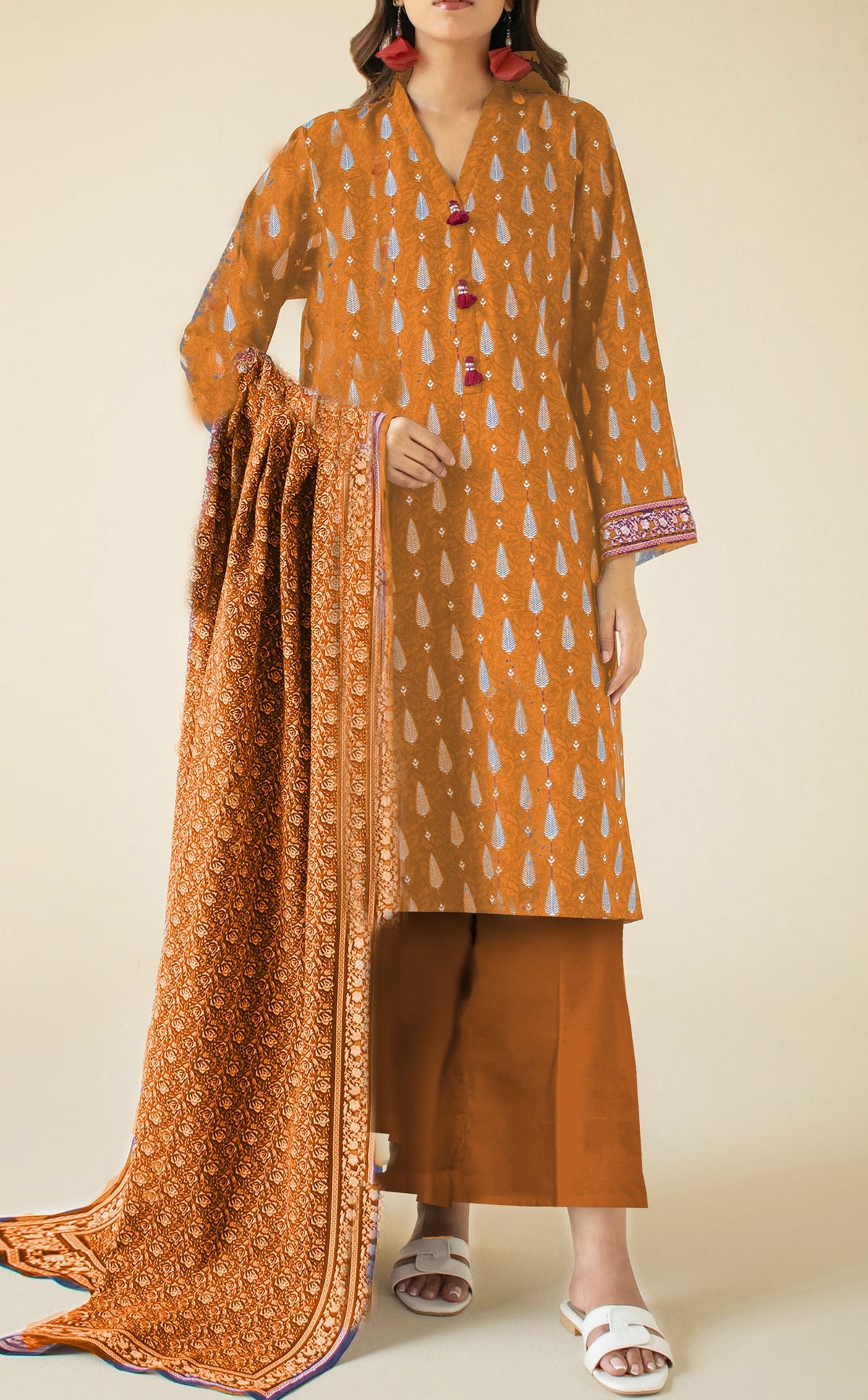 Orient Bana Dora 3PC - Wholesale Lawn Suits