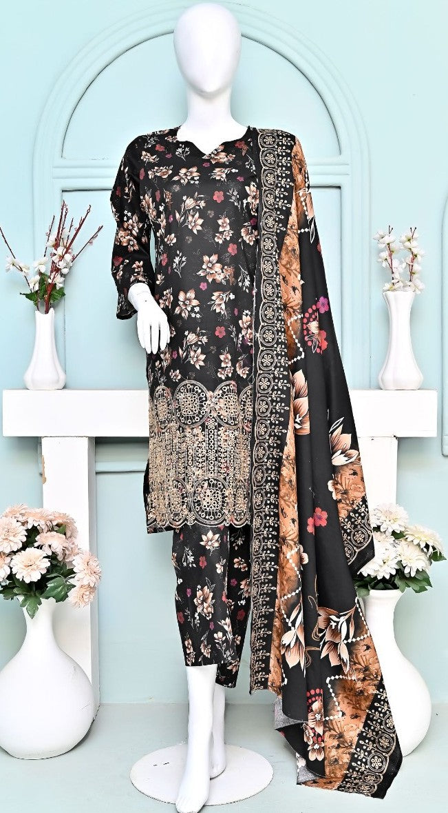 Sun Shine Embroidered Lawn 3PC | Wholesale Suits