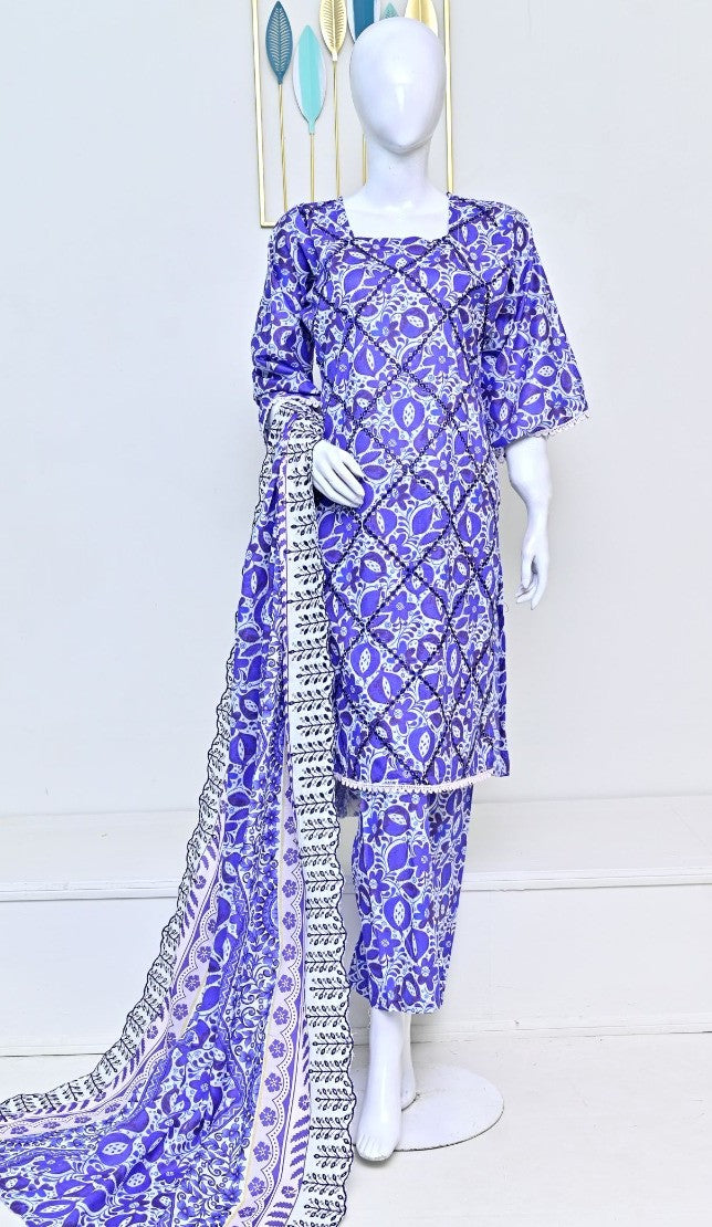 Sun Shine Embroidered Lawn 3PC | Wholesale Suits