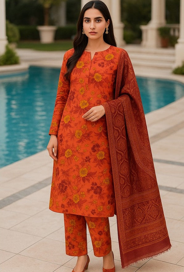 Nishat Printed Bana Dora Lawn 3PC | Unstitched Lawn Suit – Shahbaz Fabric Store