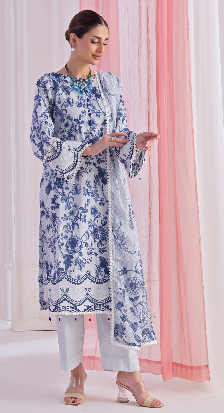 Al Zohaib 3PC Digital Printed Lawn Suit | Wholesale