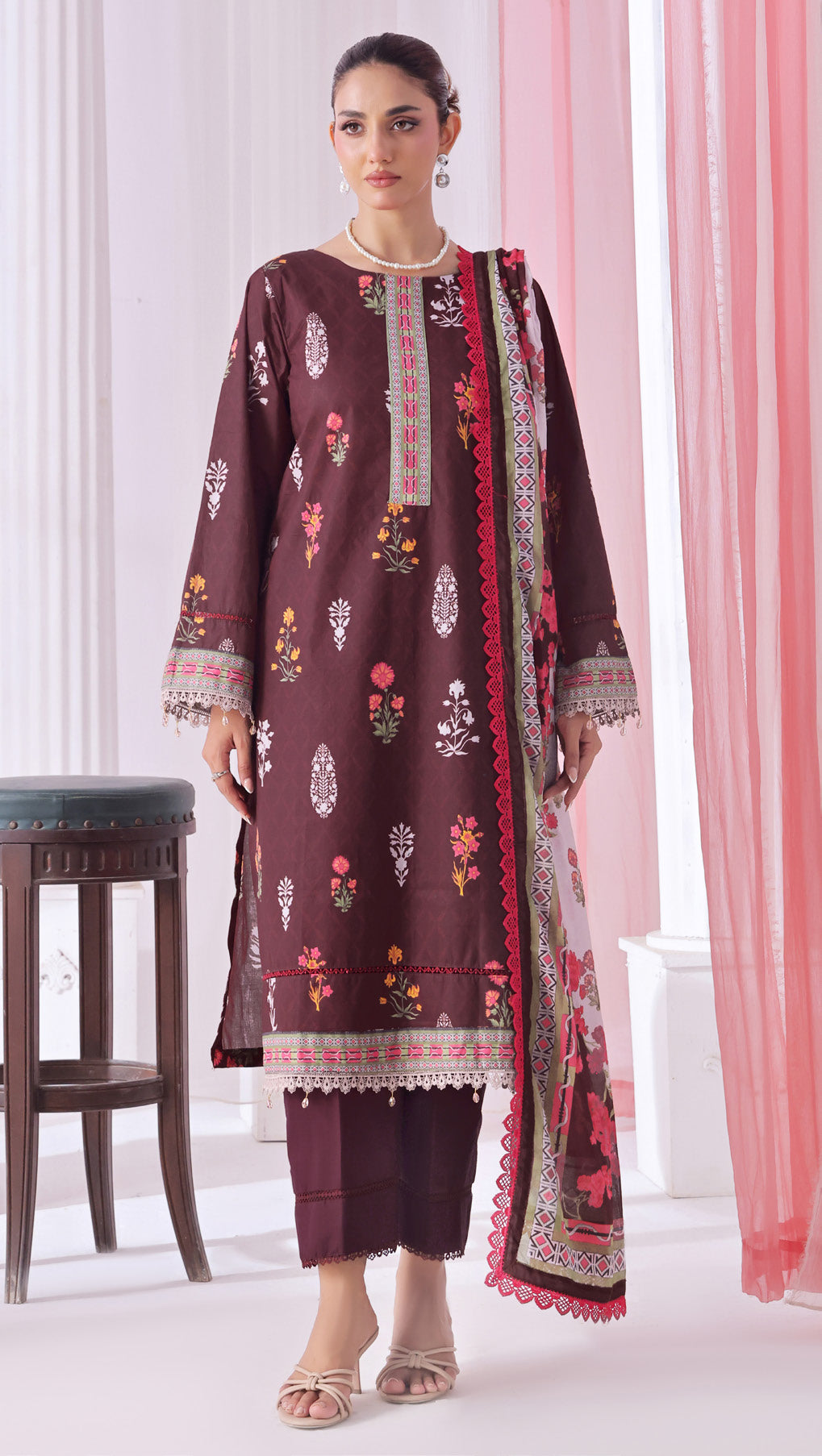 Al Zohaib 3PC Digital Printed Lawn Suit | Wholesale