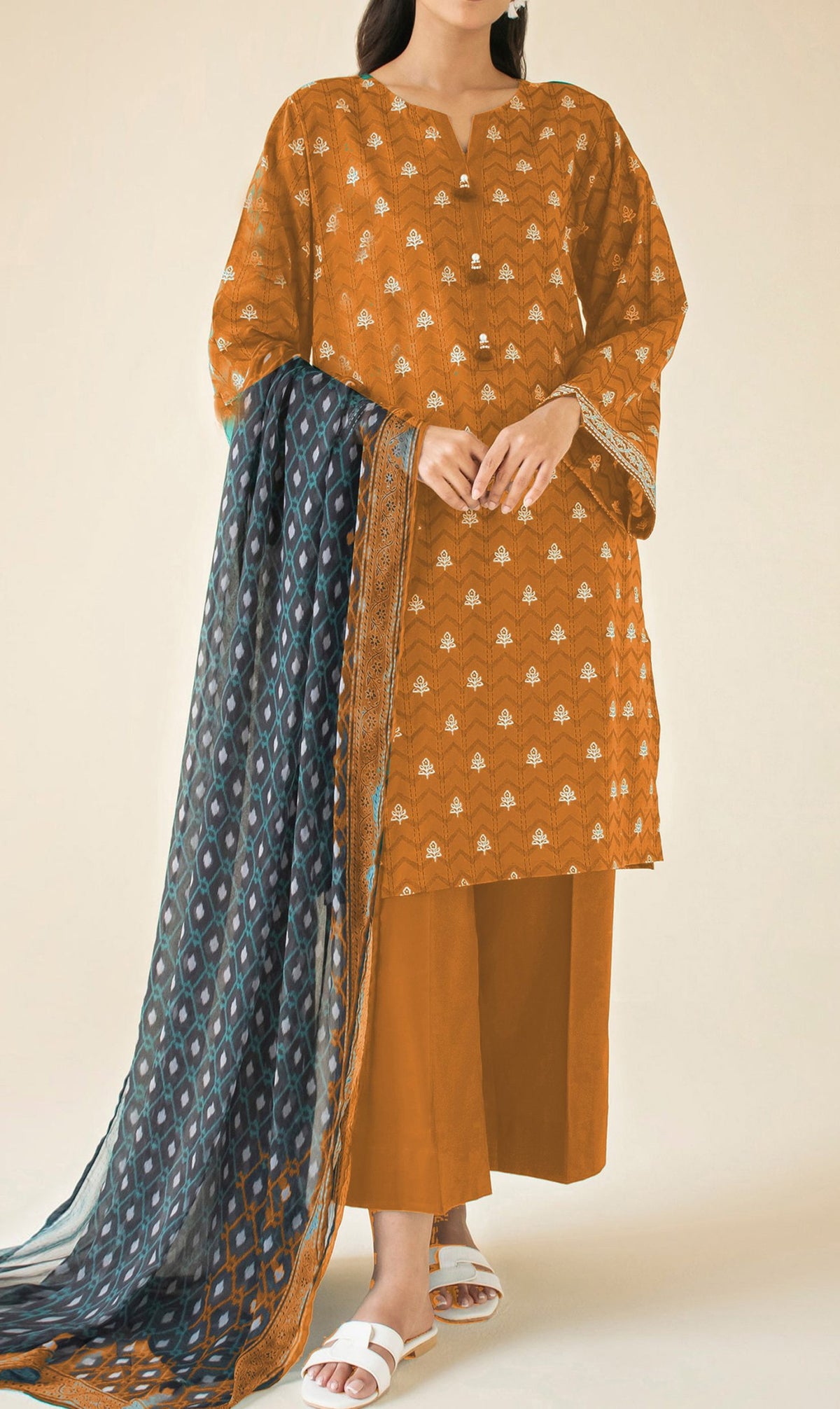 Orient Bana Dora 3PC - Wholesale Lawn Suits