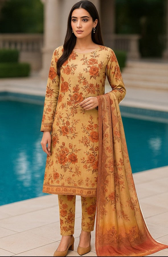 Nishat Printed Bana Dora Lawn 3PC | Unstitched Lawn Suit – Shahbaz Fabric Store
