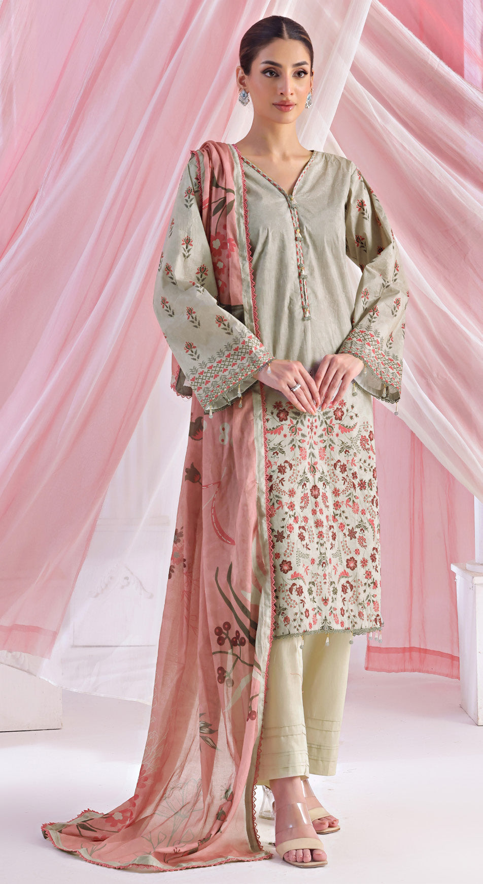 Al Zohaib 3PC Digital Printed Lawn Suit | Wholesale