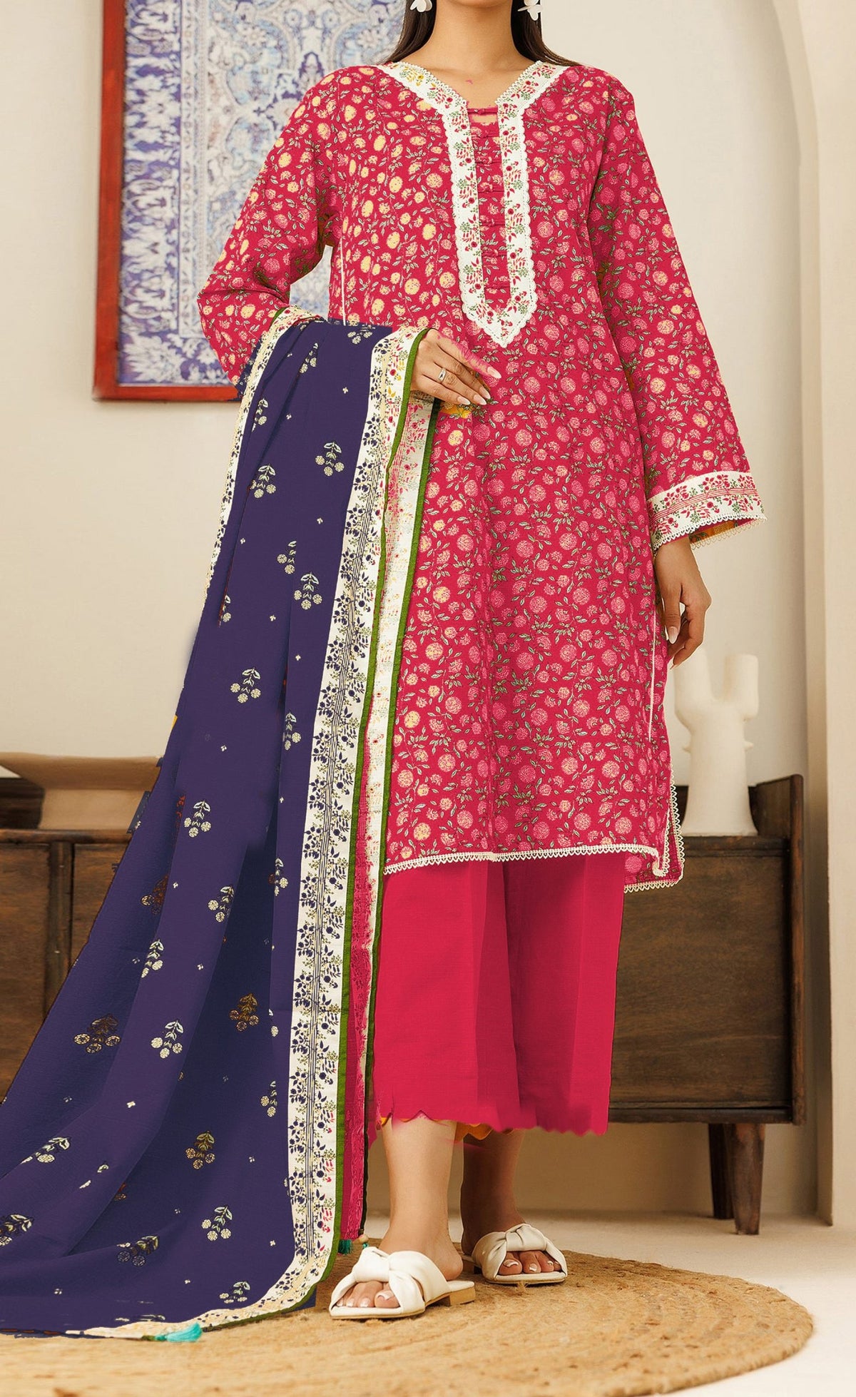 Orient Bana Dora 3PC - Wholesale Lawn Suits