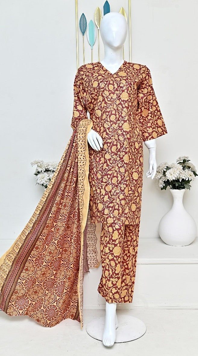 Sun Shine Embroidered Lawn 3PC | Wholesale Suits