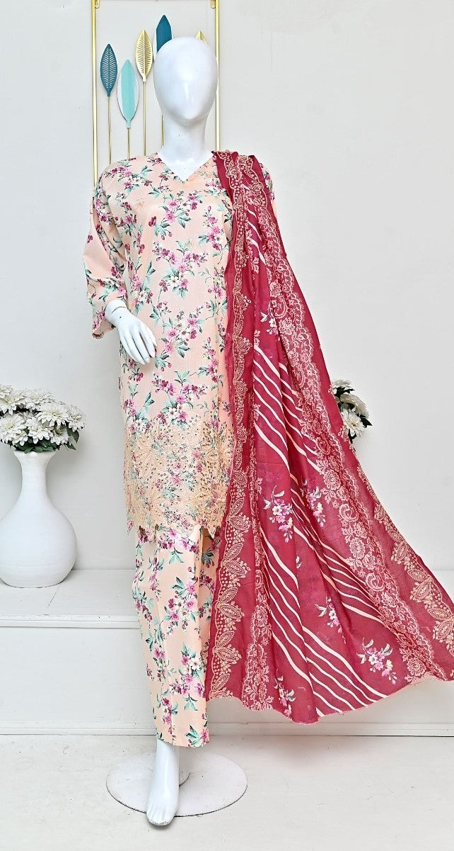 Sun Shine Embroidered Lawn 3PC | Wholesale Suits