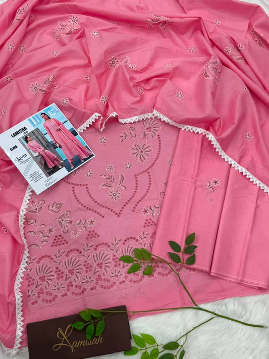 Elma by Lamisha Lux Emb Lawn 3PC – Wholesale Suits