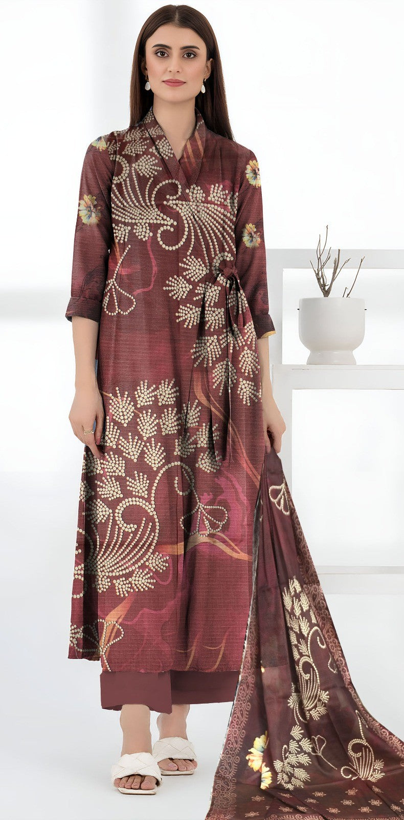 Heer Designer Lawn Bana Dora 3PC  Suit | Wholesale