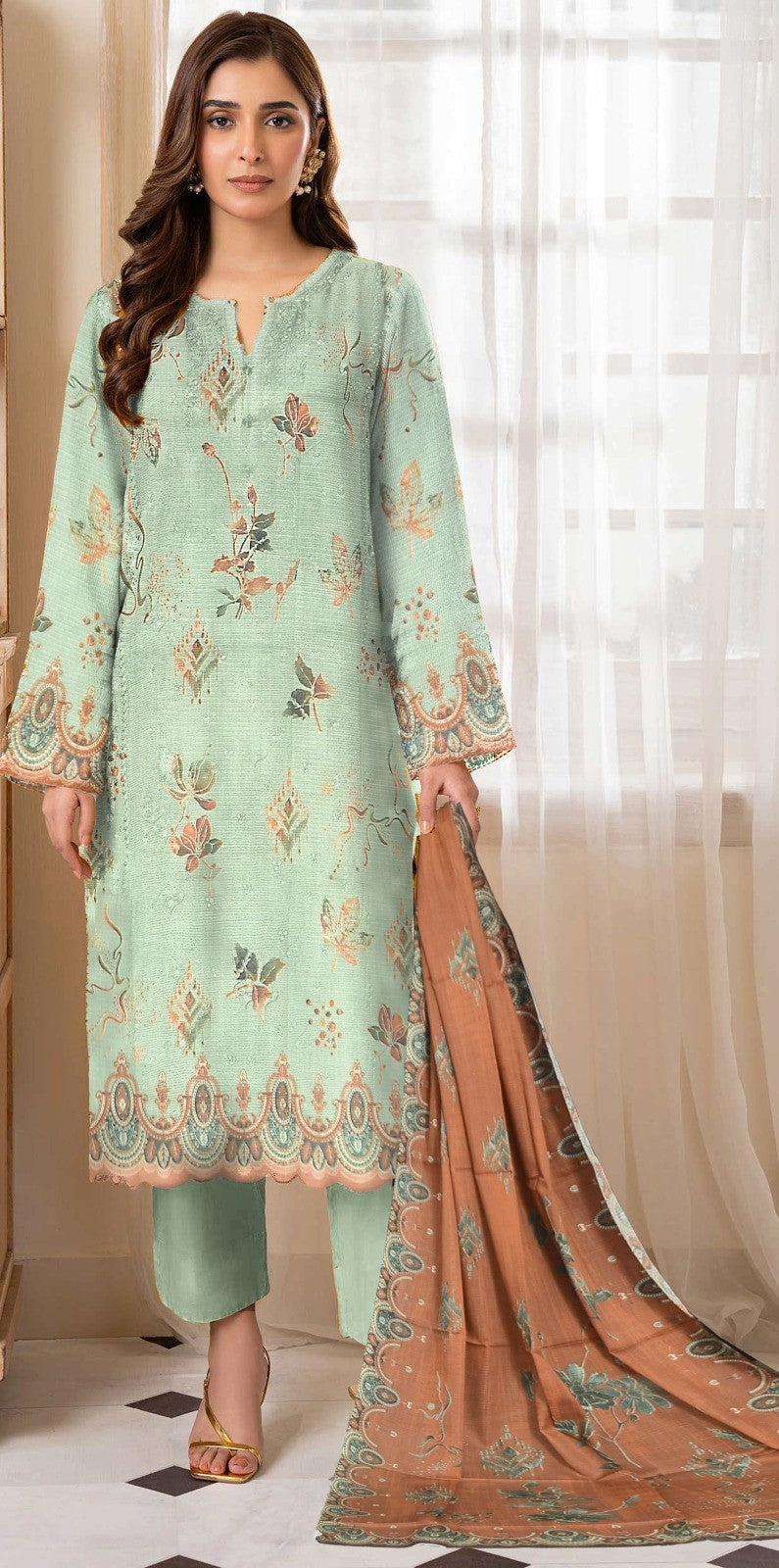 Heer Designer Bana Dora Lawn 3PC – Vol 2K25 Wholesale