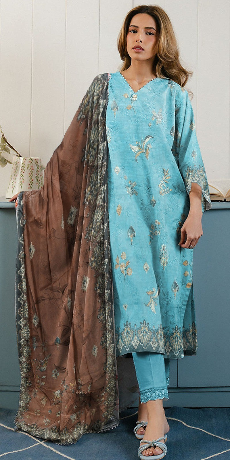 Heer Designer Bana Dora Lawn 3PC – Vol 2K25 Wholesale