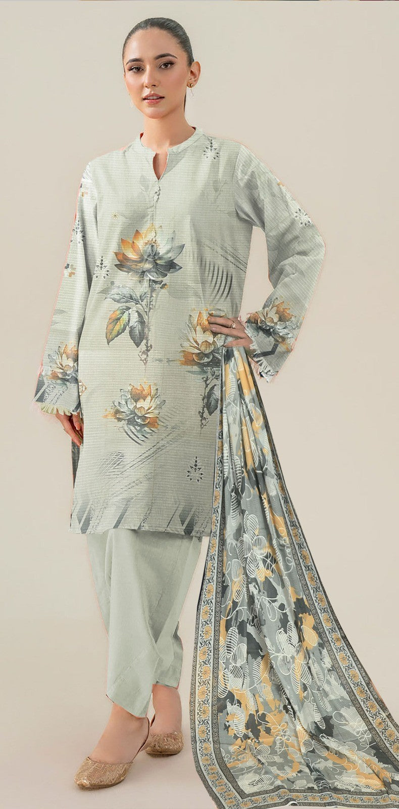 Heer Designer Bana Dora Lawn 3PC – Vol 2K25 | Wholesale