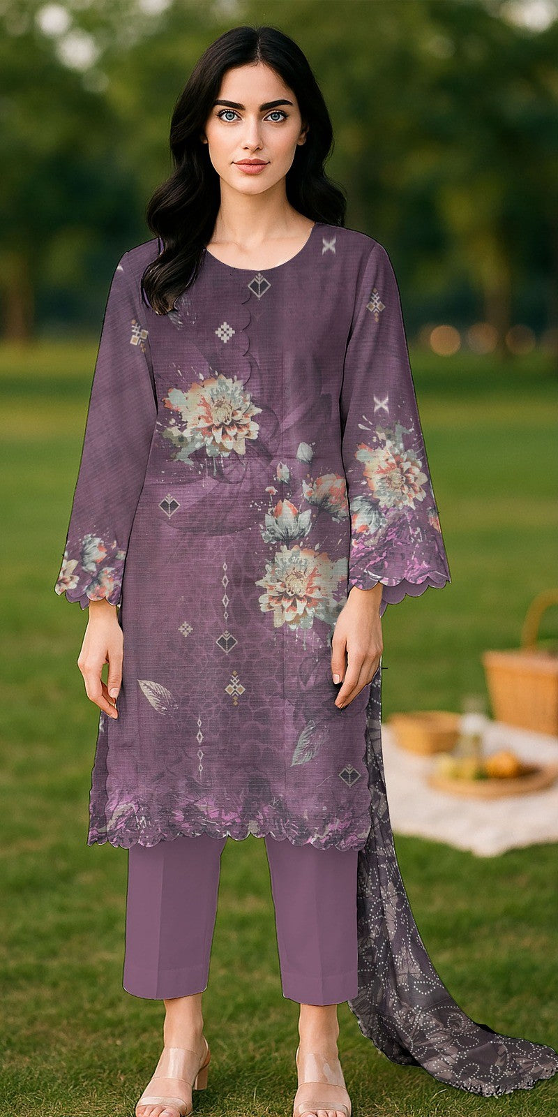 Heer Designer Bana Dora Lawn 3PC – Vol 2K25 | Wholesale