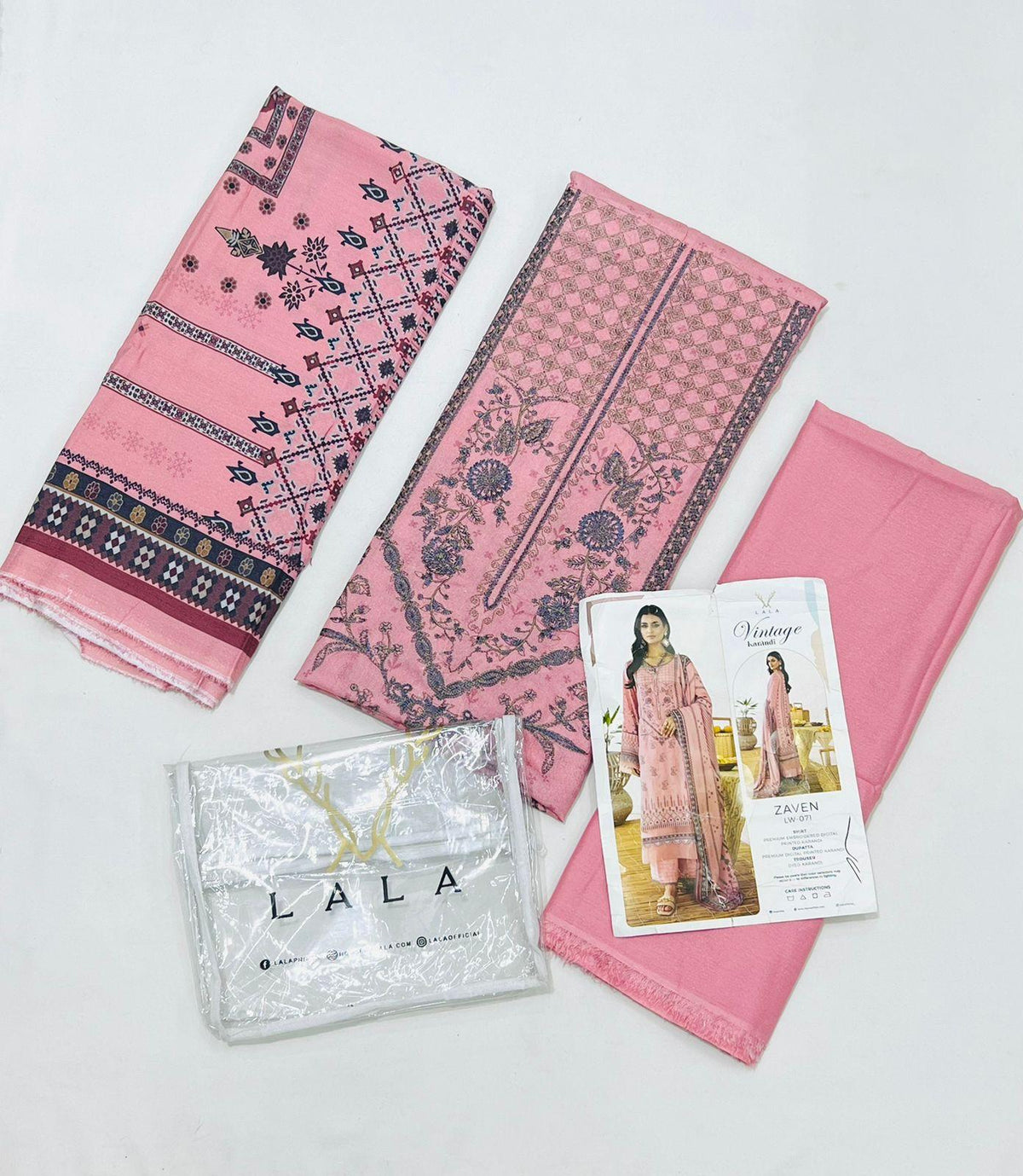 Lala Karandi 3PC Wholesale Suits | Shahbaz Fabric Store