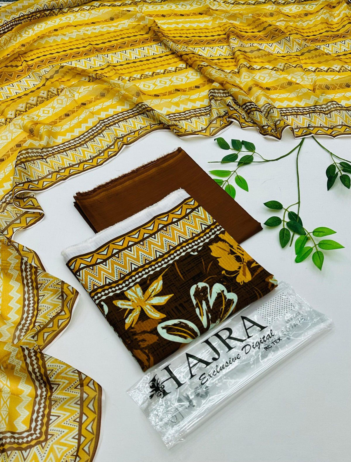 Hajra Silk Viscose 3PC Winter Collection | Wholesale Suits
