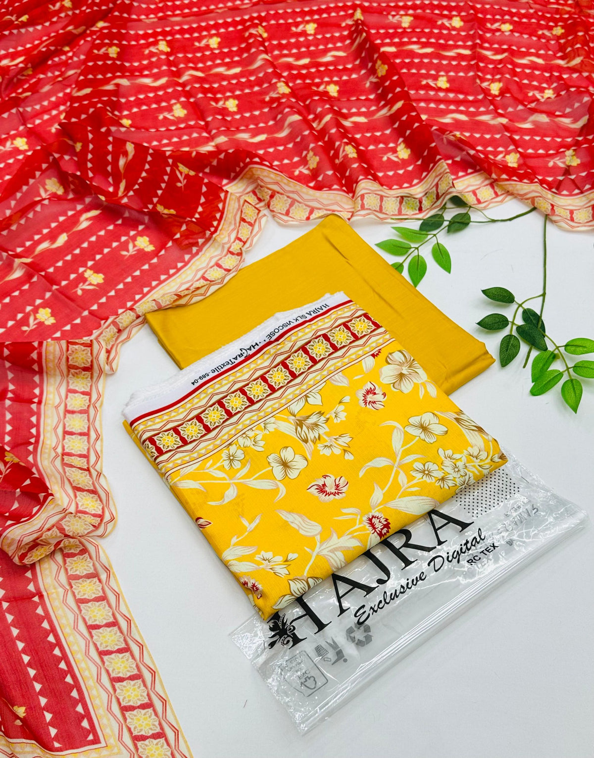 Hajra Silk Viscose 3PC Winter Collection | Wholesale Suits