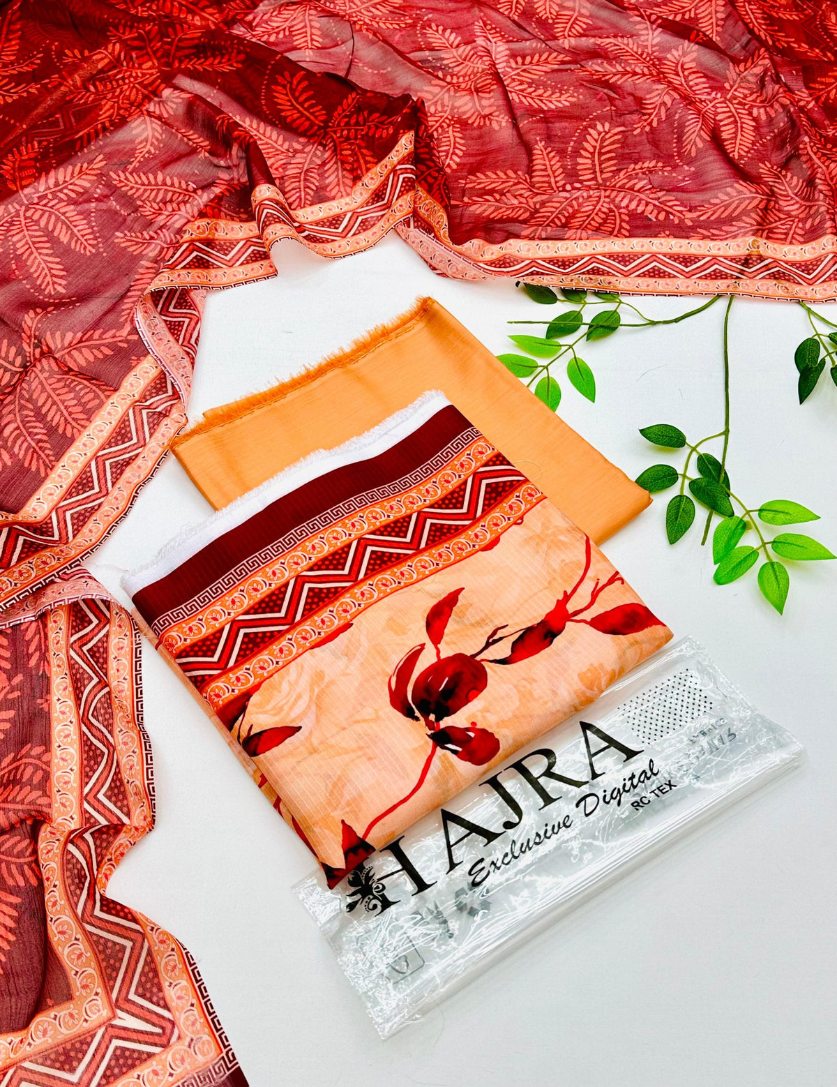 Hajra Silk Viscose 3PC Winter Collection | Wholesale Suits