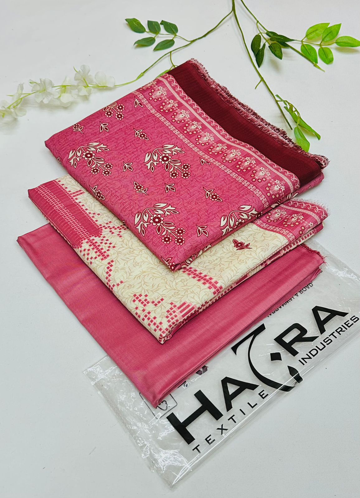 Hajra Viscose 3PC Winter Suits | Unstitched Premium Collection