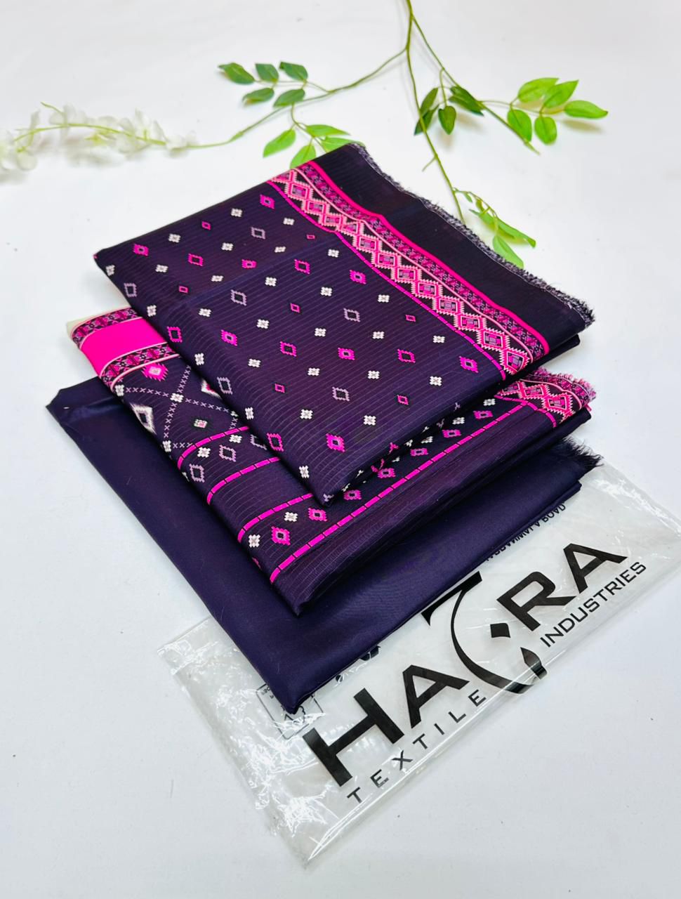 Hajra Viscose 3PC Winter Suits | Unstitched Premium Collection