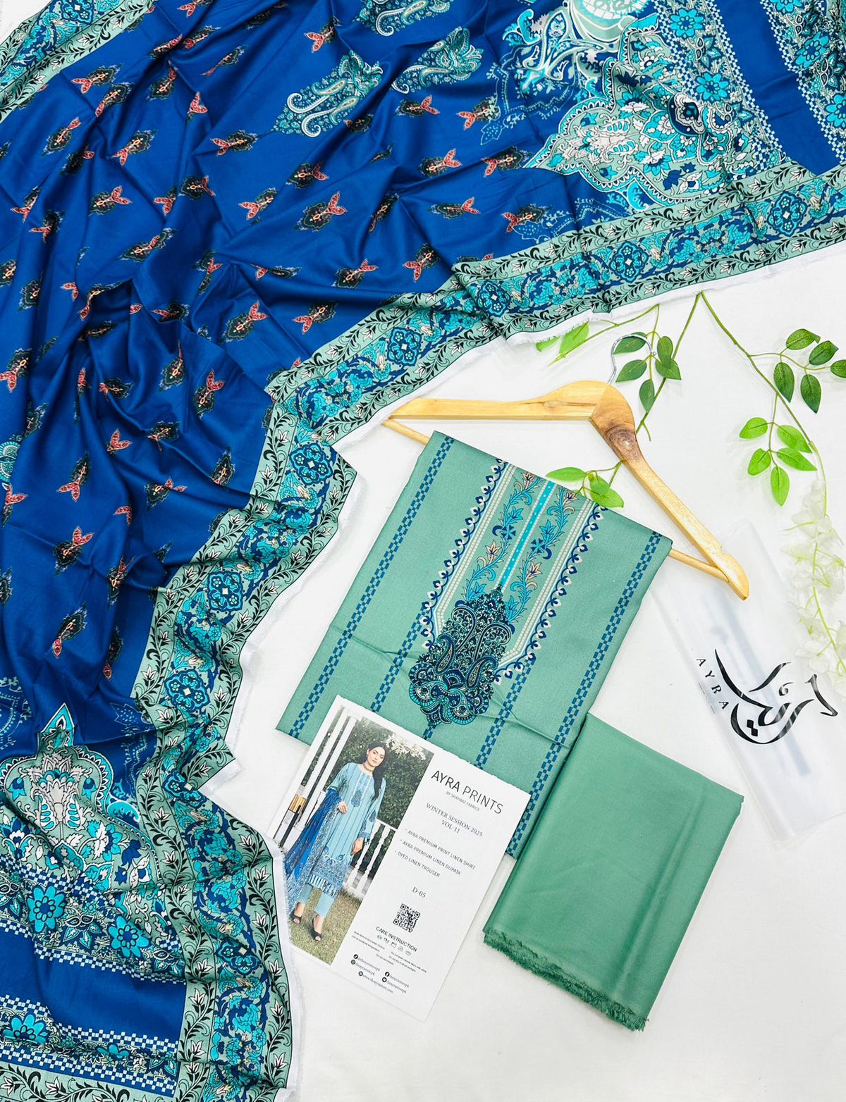 AYRA Prints by Shahbaz Fabrics – Premium Linen 3 Piece Suit | Best Wholesale Prices
