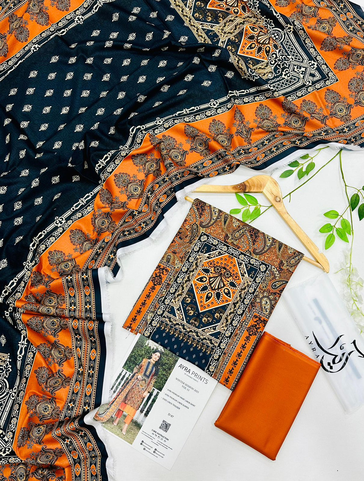 AYRA Prints by Shahbaz Fabrics – Premium Linen 3 Piece Suit | Best Wholesale Prices