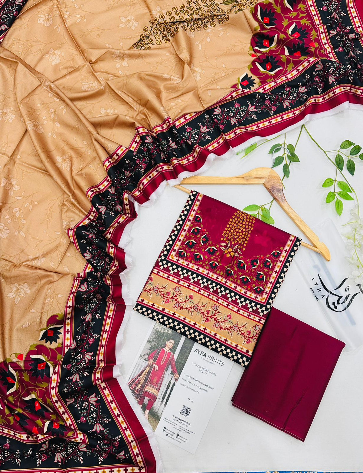 AYRA Prints by Shahbaz Fabrics – Premium Linen 3 Piece Suit | Best Wholesale Prices