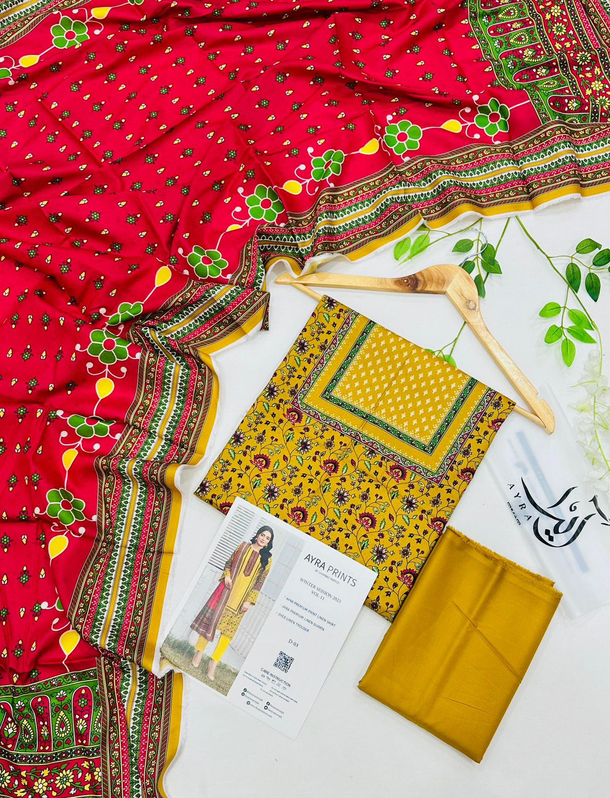 AYRA Prints by Shahbaz Fabrics – Premium Linen 3 Piece Suit | Best Wholesale Prices