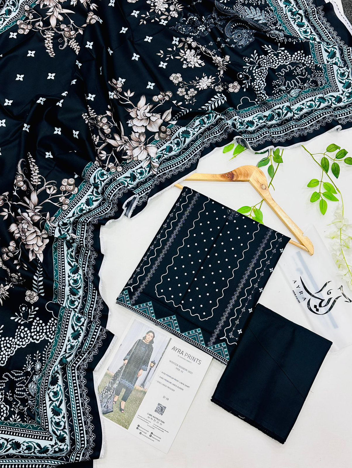 AYRA Prints by Shahbaz Fabrics – Premium Linen 3 Piece Suit | Best Wholesale Prices