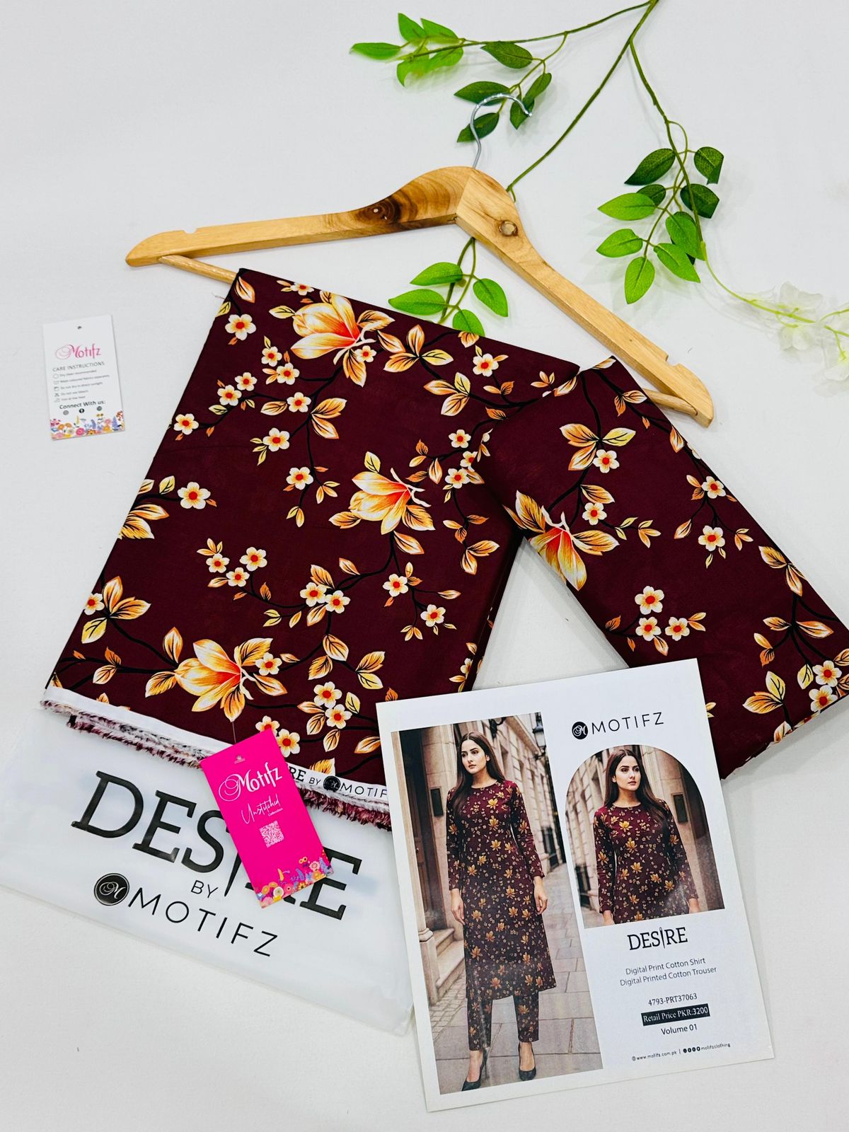 Desire by Motifz Cotton 2PC Suits | Unstitched Mid Summer Collection