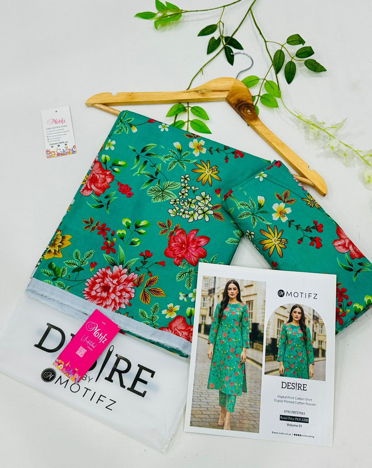 Desire by Motifz Cotton 2PC Suits | Unstitched Mid Summer Collection