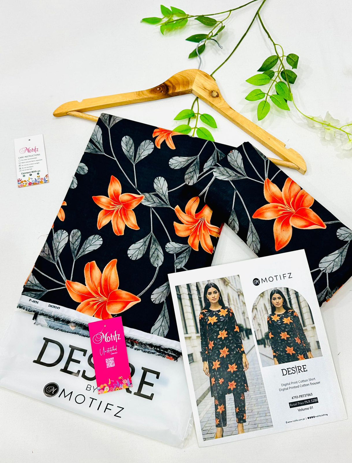Desire by Motifz Cotton 2PC Suits | Unstitched Mid Summer Collection