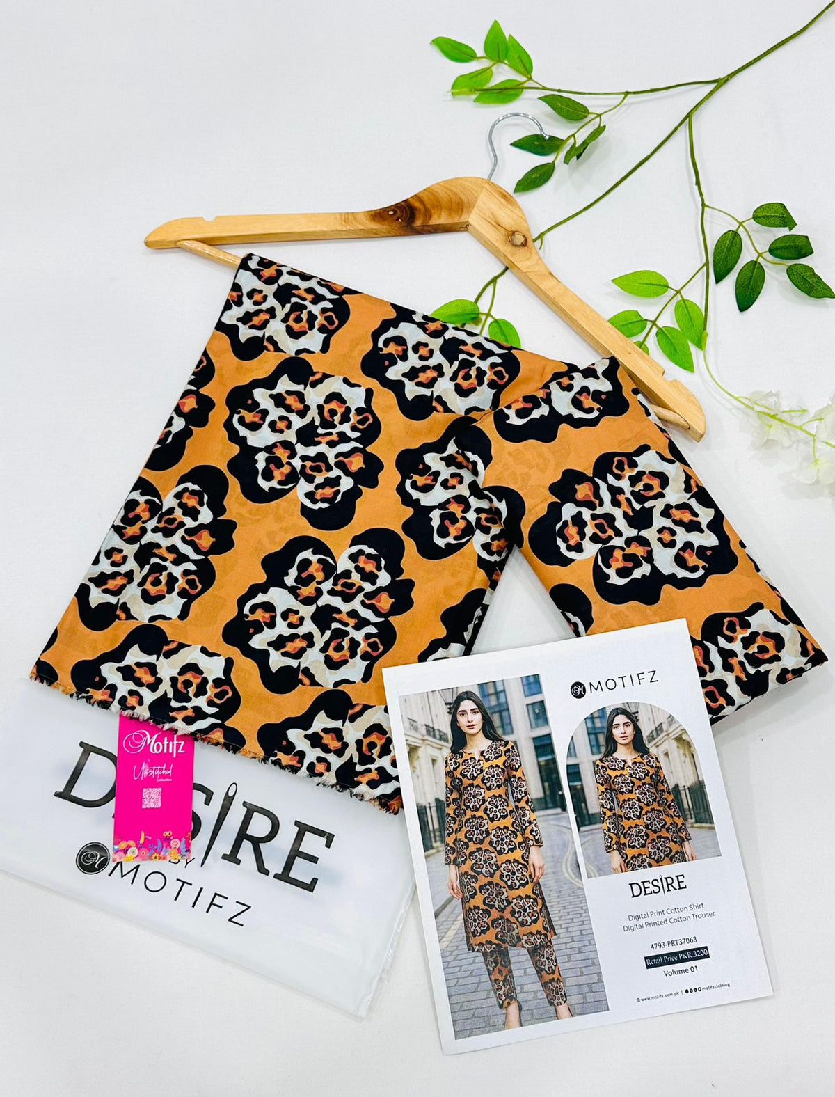 Desire by Motifz Cotton 2PC Suits | Unstitched Mid Summer Collection