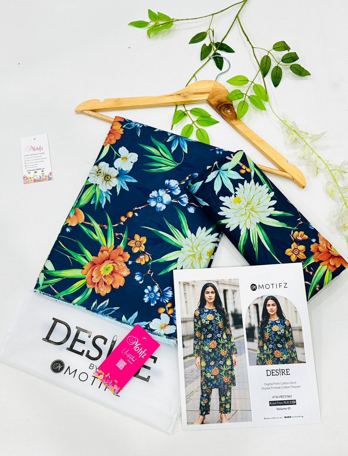 Desire by Motifz Cotton 2PC Suits | Unstitched Mid Summer Collection