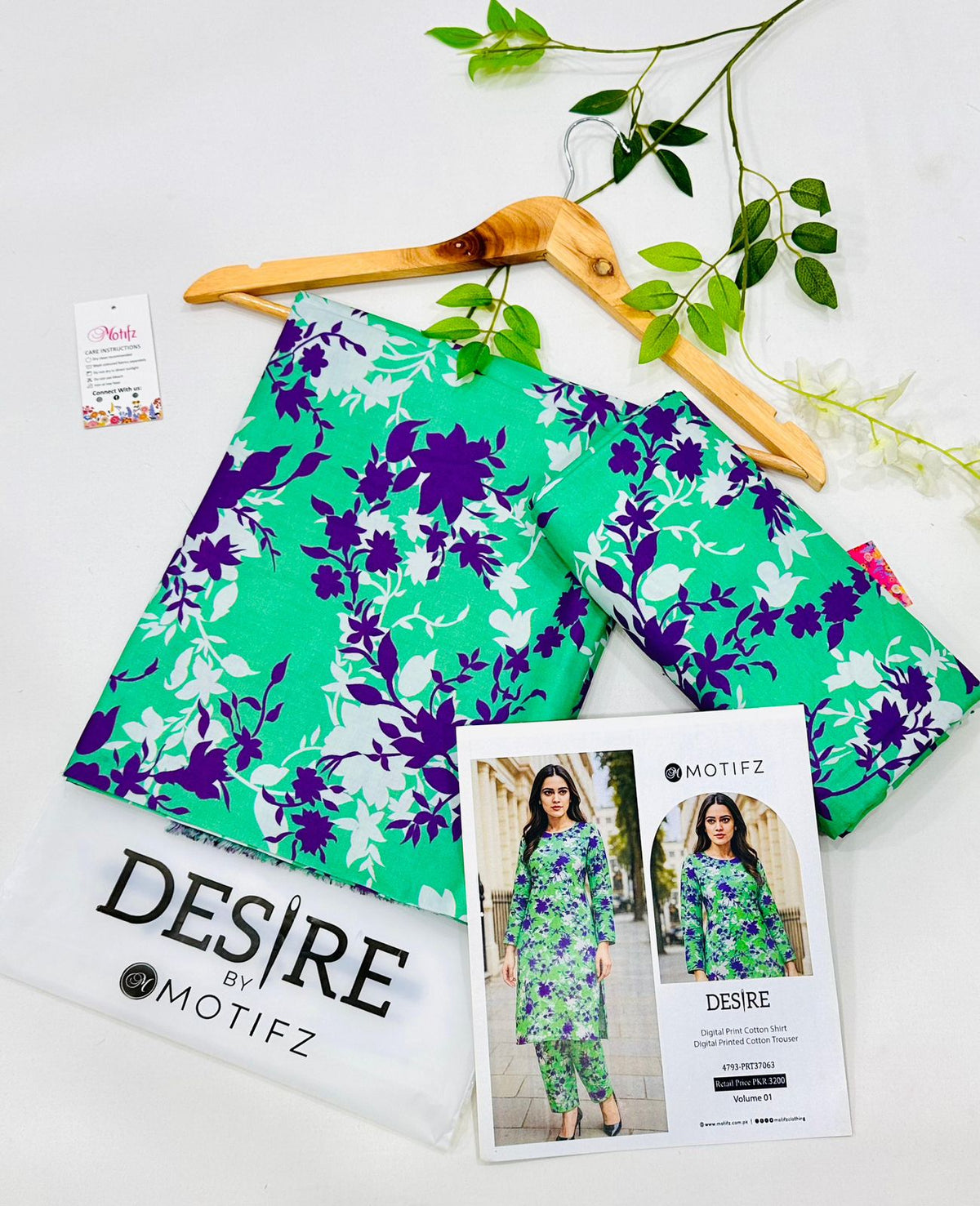 Desire by Motifz Cotton 2PC Suits | Unstitched Mid Summer Collection