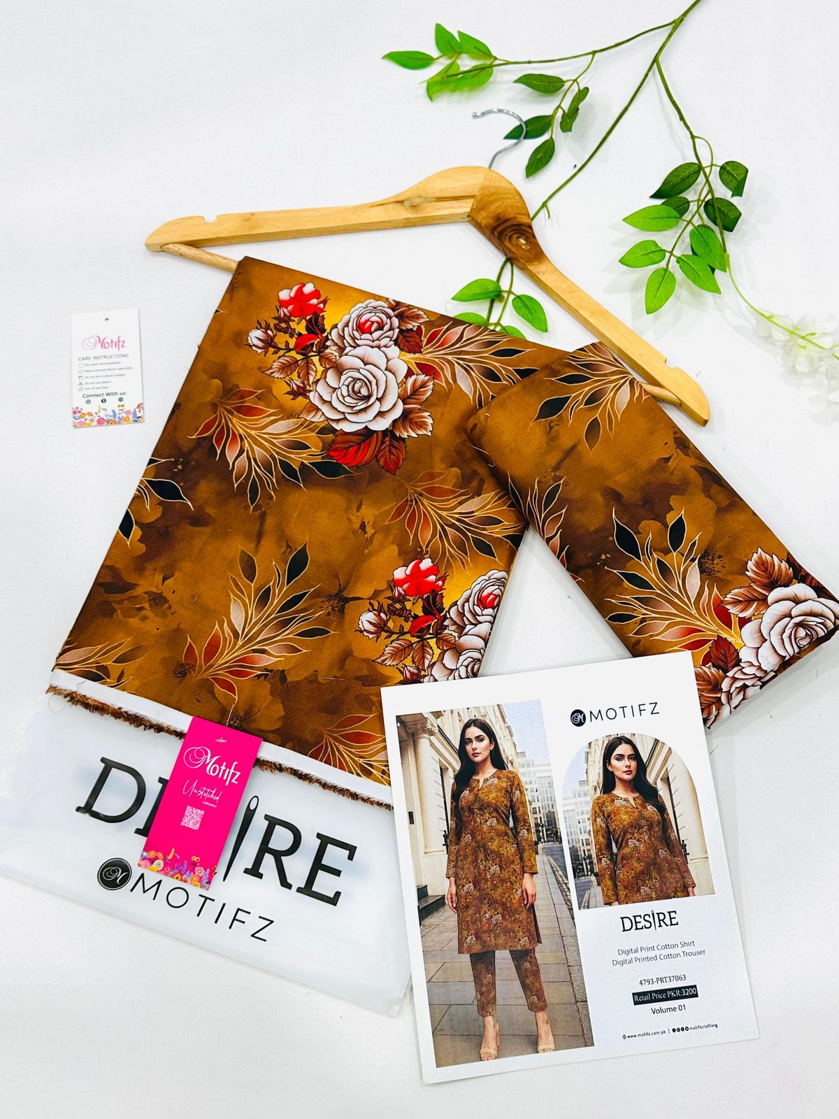 Desire by Motifz Cotton 2PC Suits | Unstitched Mid Summer Collection