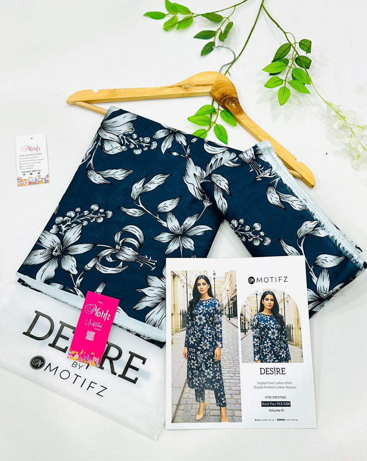 Desire by Motifz Cotton 2PC Suits | Unstitched Mid Summer Collection