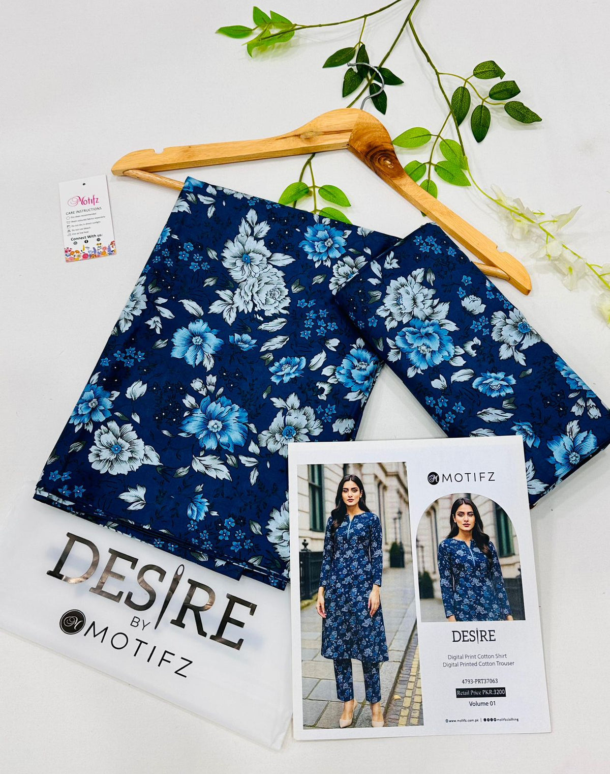 Desire by Motifz Cotton 2PC Suits | Unstitched Mid Summer Collection